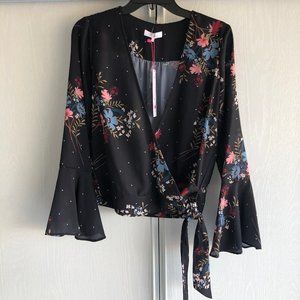 Parker Floral Wrap Top